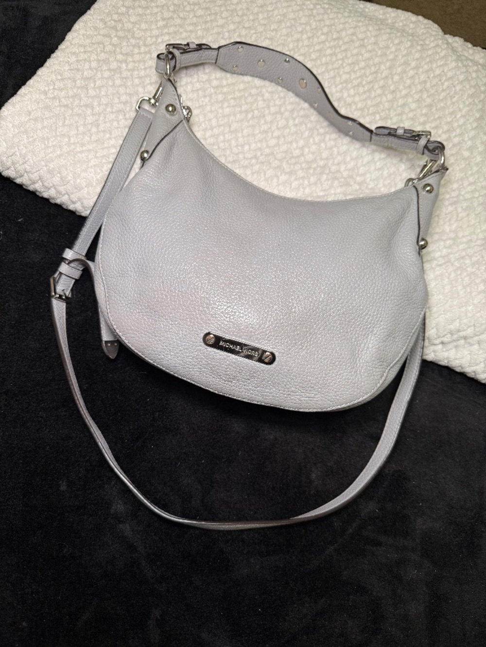 Michael Kors pebbled leather hobo